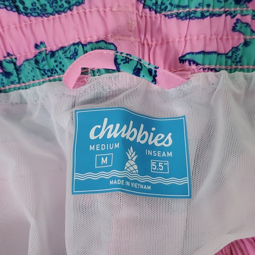 Chubbies The Glades 5.5" Classic Swim Trunks Alligator Print M NWT - Picture 6 of 10